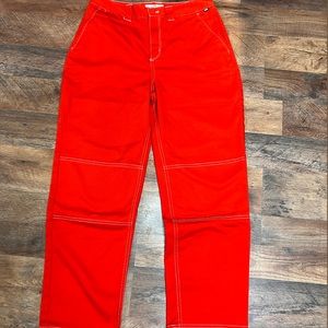 Red Vans Skater Pants